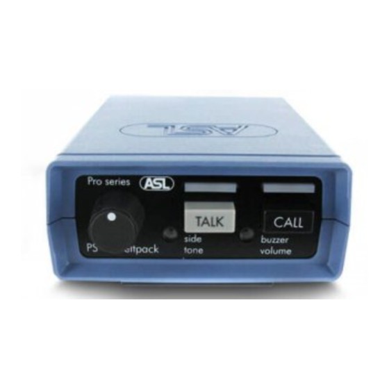 ASL INTERCOM PS 19 A User Manual