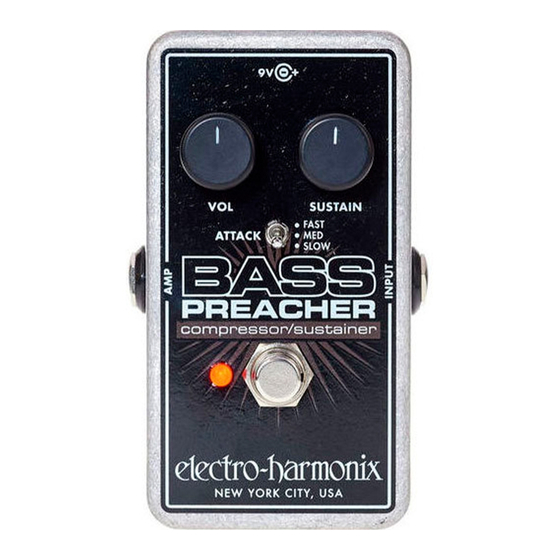 Electro-Harmonix BASS PREACHER Manual