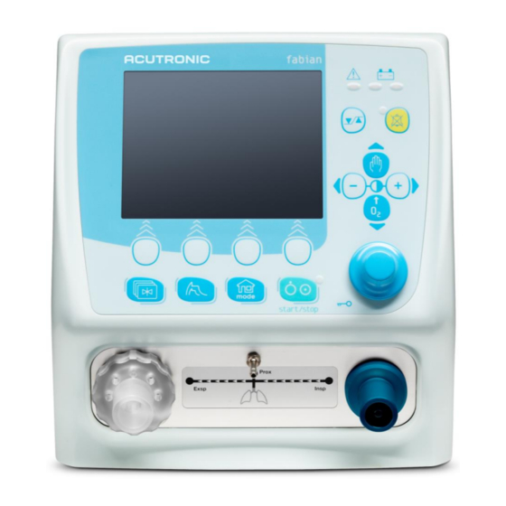 ACUTRONIC fabian +nCPAP evolution Instructions For Use Manual