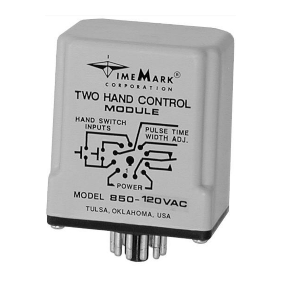 TIME MARK 850 Installation Instructions Manual