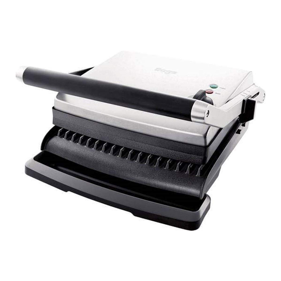 Sage Adjusta Grill SGR200 Quick Manual