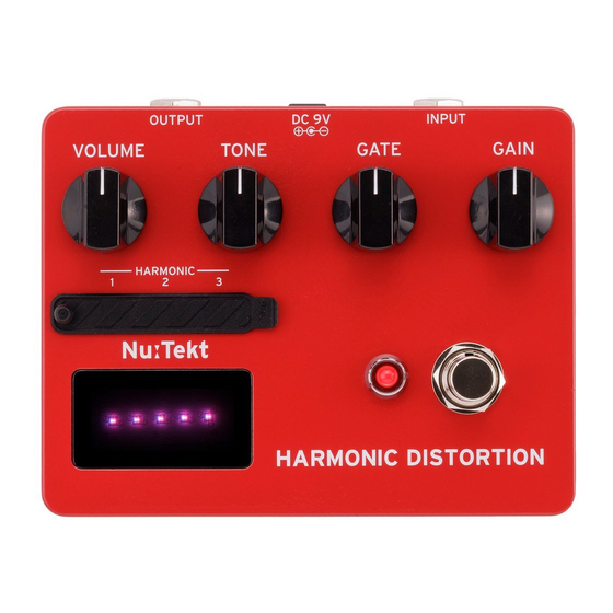 Korg Nu:Tekt HARMONIC DISTORTION Owner's Manual