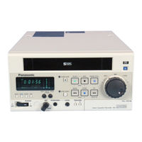 Panasonic AGMD835E - MEDICAL VCR Operating Instructions Manual