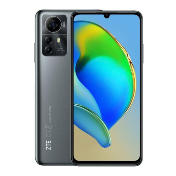 Zte Blade A72s Quick Start Manual