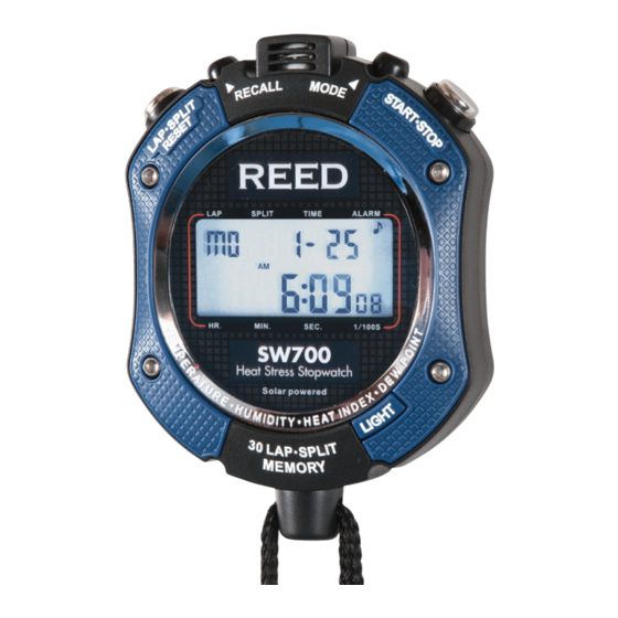 Reed Instruments SW700 Manuals