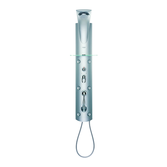 Hans Grohe Prestige Manual M20 Showerpanel 26101XX1 Features & Dimensions