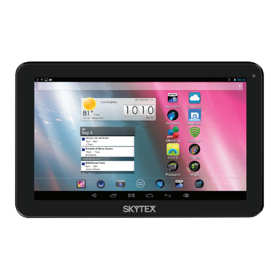 Skytex Skypad 10s SP1020 10.1-Inch Tablet Manuals