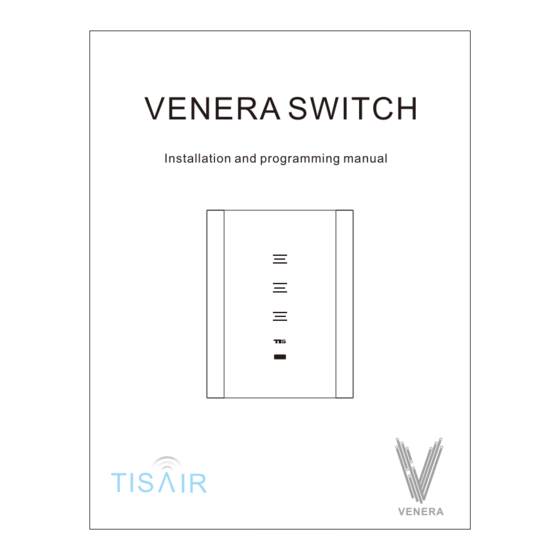 TIS Venera Switch Installation And Programming Manual