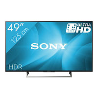 Sony BRAVIA KD-49XE70 Series Operating Instructions Manual