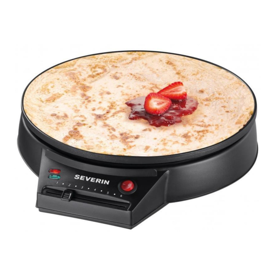 SEVERIN CR&Ecirc;PES MAKER CM 2198 Dimensions