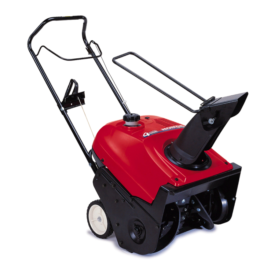 Honda HARMONY HS520A Owner's Manual