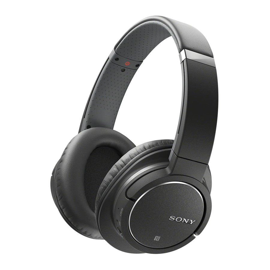 Sony MDR-ZX770BN Reference Manual