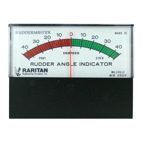 Raritan RUDDERMASTER Installation And Maintenance Instructions