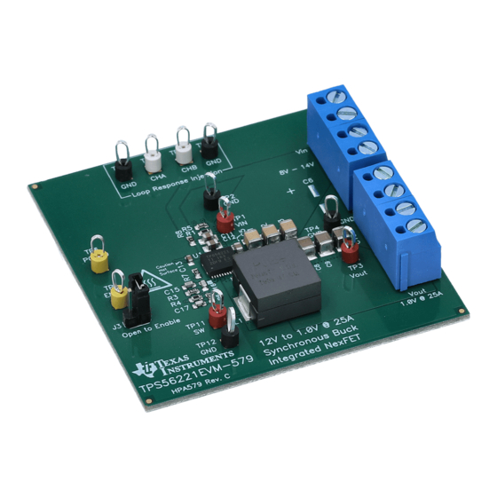 Texas Instruments TPS56221EVM-579 User Manual