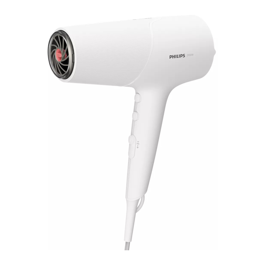 Philips BHD500 Hair Dryer ThermoShield Manuals