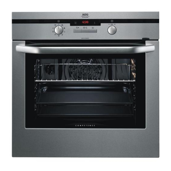 AEG Electrolux USER MANUAL BUILT-IN ELECTRIC OVEN B5701-5 Manuals