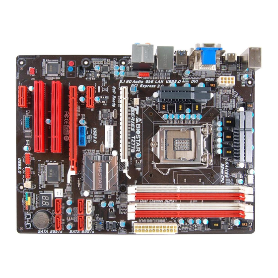 Biostar TZ77B Manual
