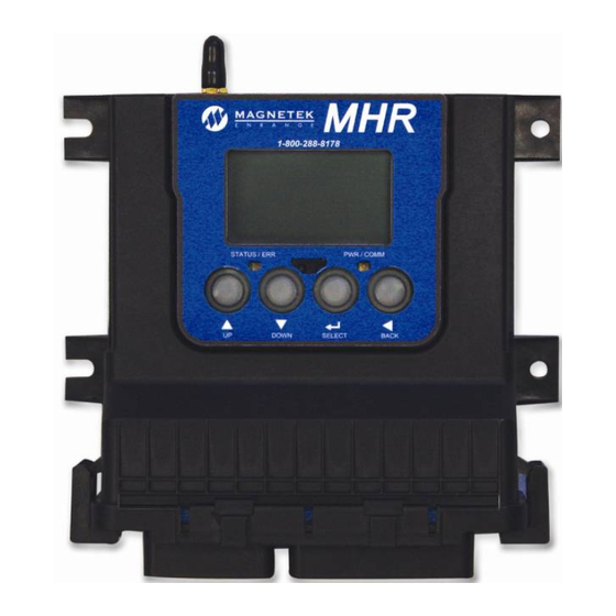 Magnetek MHR Manual