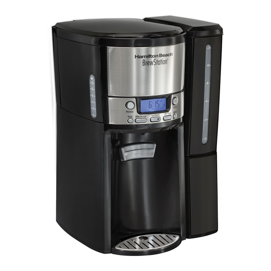 Hamilton Beach BrewStation Quick Start Manual