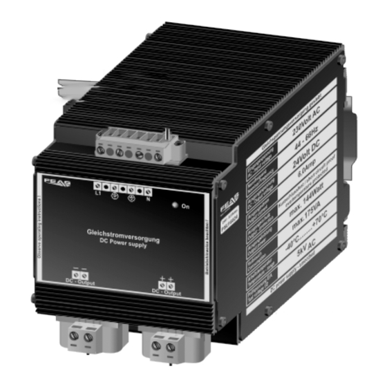 FEAS PSU90 Operating Instructions