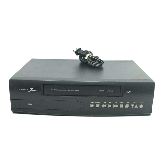 Zenith VRS428 Operating Manual
