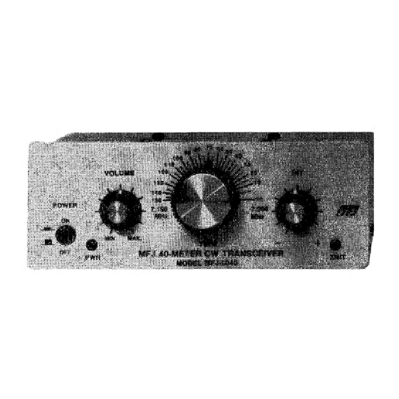 MFJ MFJ-9040 Manuals