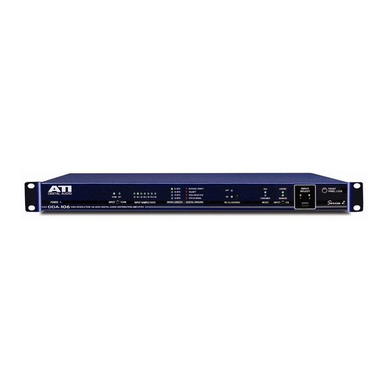 ATI Technologies DDA SERIES Operating And Maintenance Manual