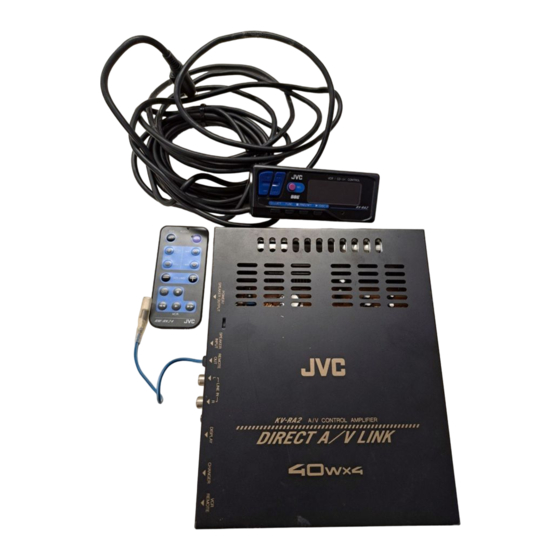 JVC 0199MNMMDWTKR Installation & Connection Manual