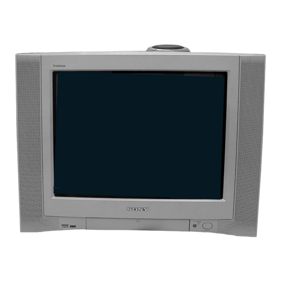Sony TRINITRON KV-20FA210 Service Manual
