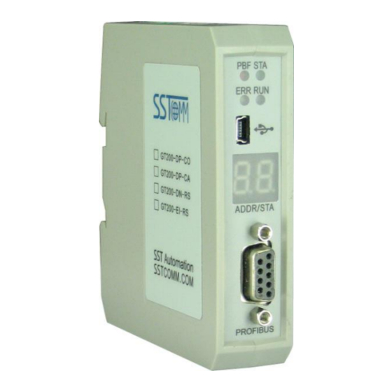 SST Automation GT200-DP-CO Manuals