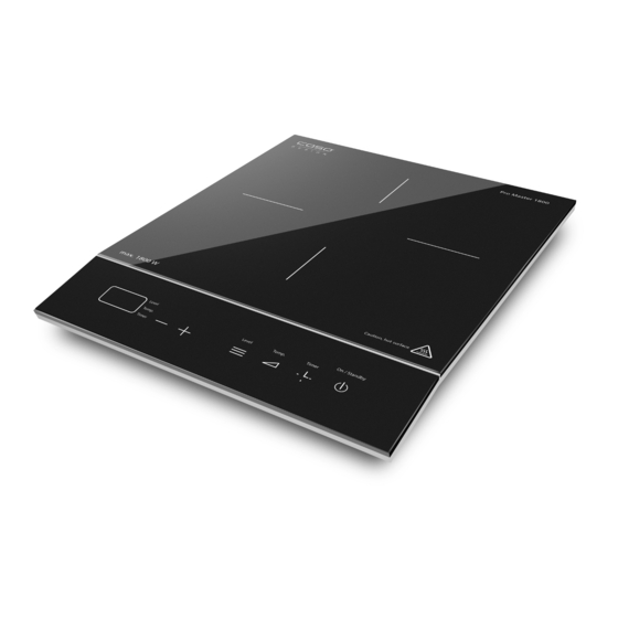 Caso Pro Master 1800 Induction Cooktop Manuals