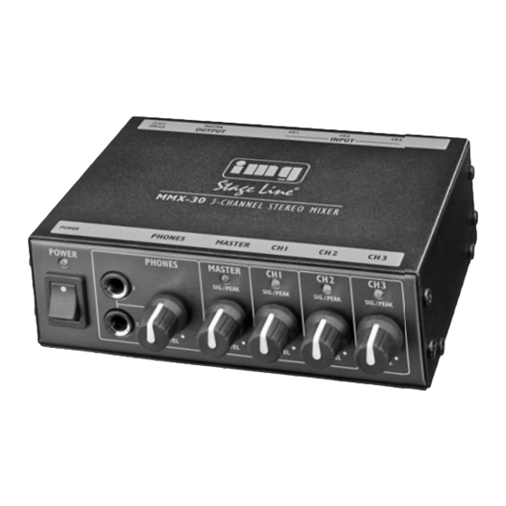 Monacor img Stage Line MMX-30 Manual