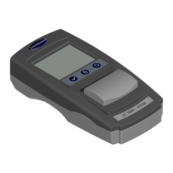 Lovibond EComparator Series Operator's Instruction Manual