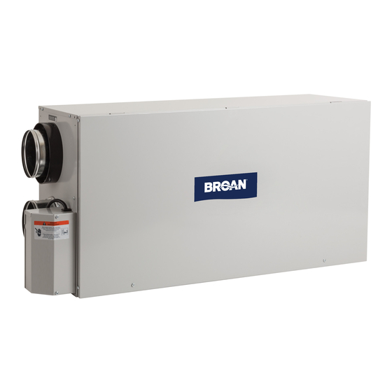 Broan HRVH100S User Manual