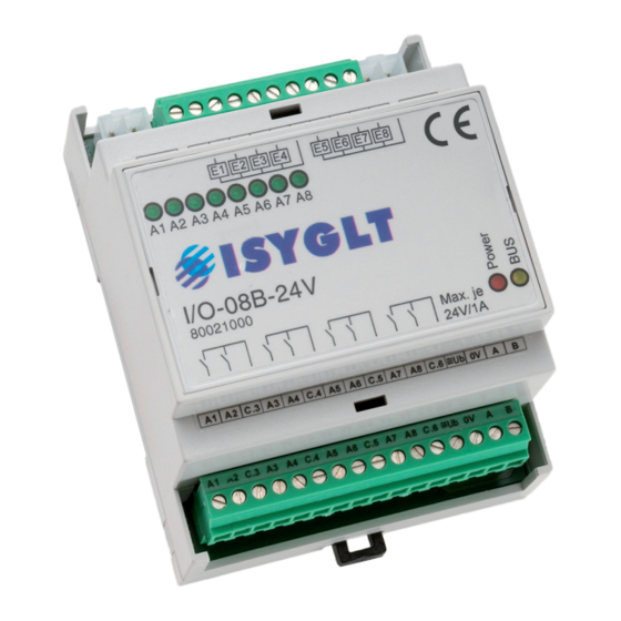 Seebacher ISYGLT I/O-08B-24V-1A Technical Data/Instruction Manual