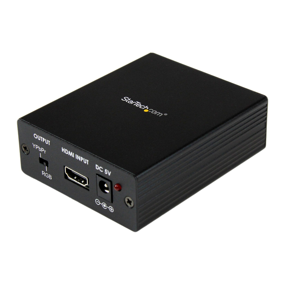 StarTech.com HDMI2VGA Instruction Manual
