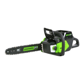 GreenWorks CS80L01 Operator's Manual