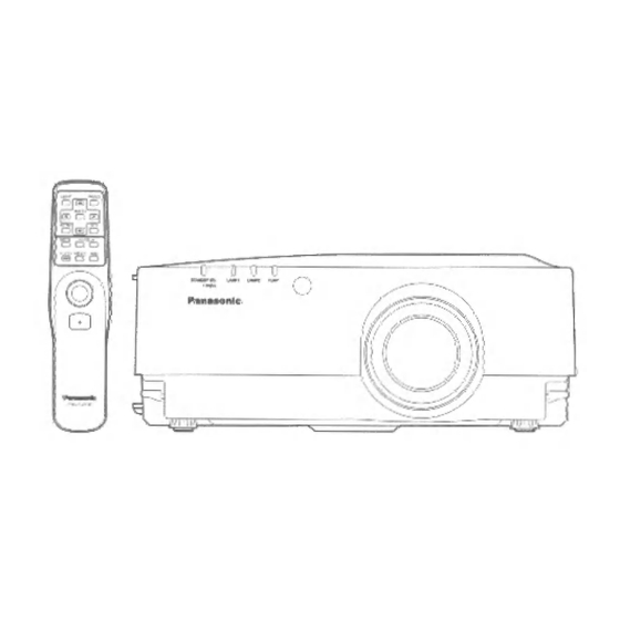 Panasonic PT-L797PWU Operating Instructions Manual