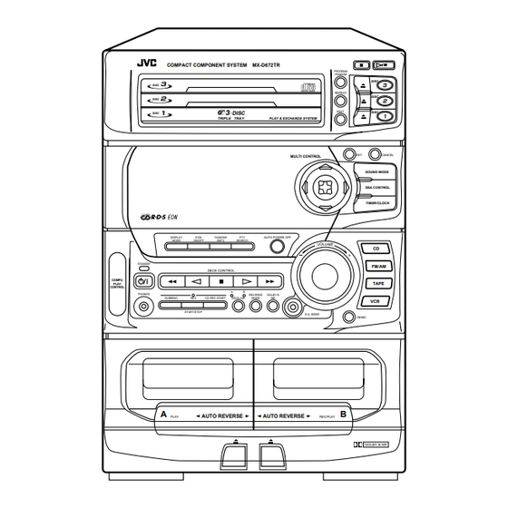 JVC CA-D672TR Instructions Manual