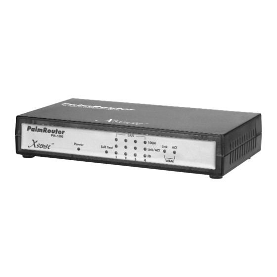 Xsense Connectivity PalmRouter PR-100 User Manual