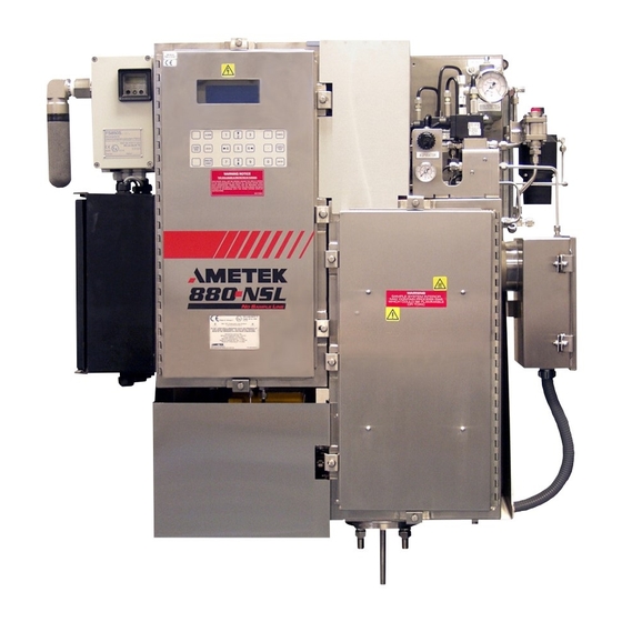 Ametek 880-NSL Startup Cheklist