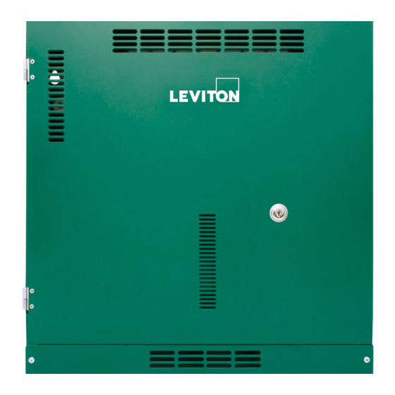 Leviton GreenMAX Relay System Cabinet Install Sheet