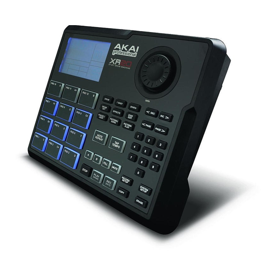 Akai XR 20 Datasheet