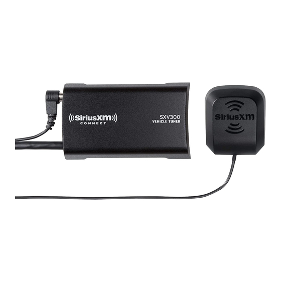 Sirius XM RAdio SXB300V1 Installation Manual