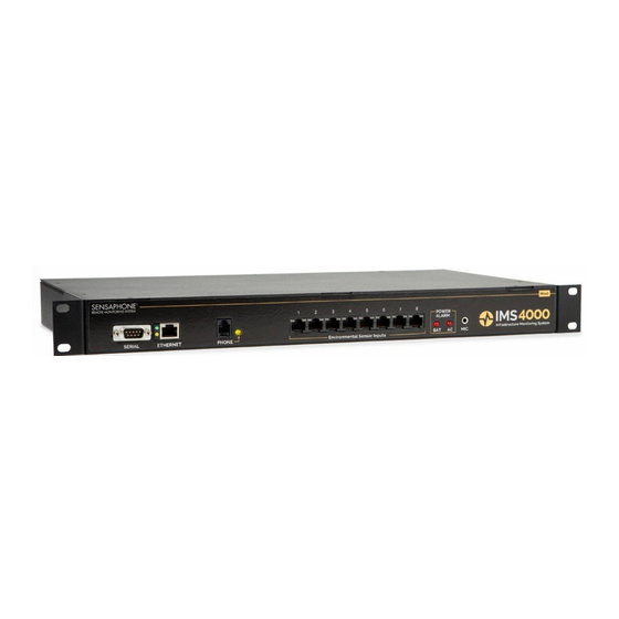 Sensaphone IMS-4000 User Manual