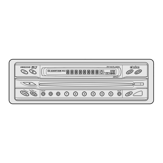 Clarion VRX935VD Owner's Manual & Installation Manual