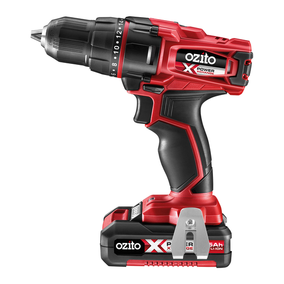 User Manuals: Ozito PXDDK-301U Cordless Drill Driver