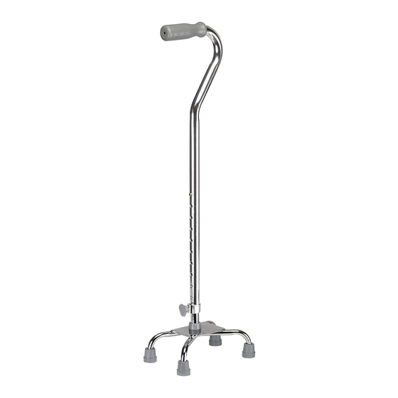 Drive Quad Cane With Gel Grip Instructions And Care