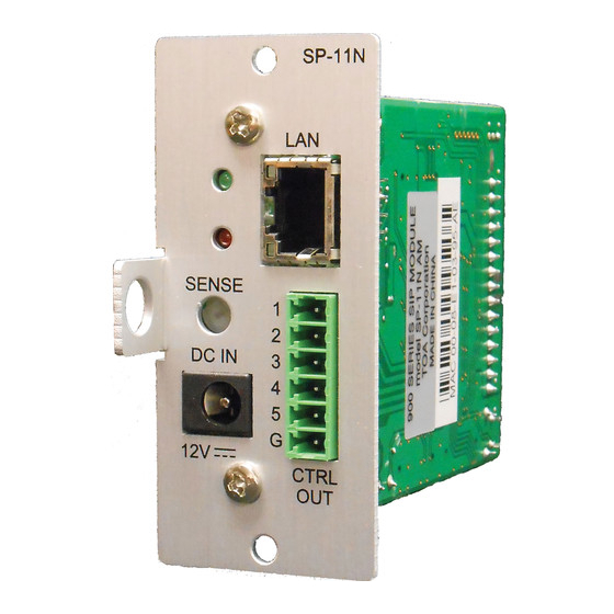 Toa SP-11N Manual