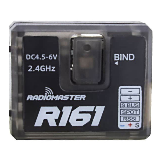 RadioMaster R161 User Manual